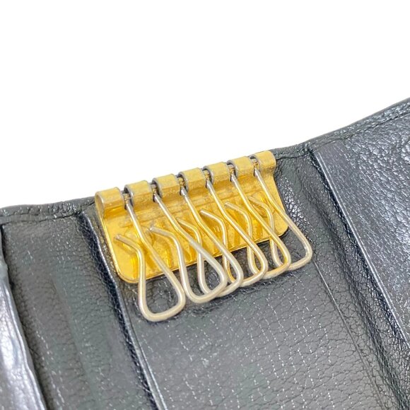 Miumiu Black Leather Key Case bran-116-090325 - Picture 8 of 9